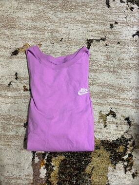 Nike Purple Short Sleeve Tee with White Swoosh